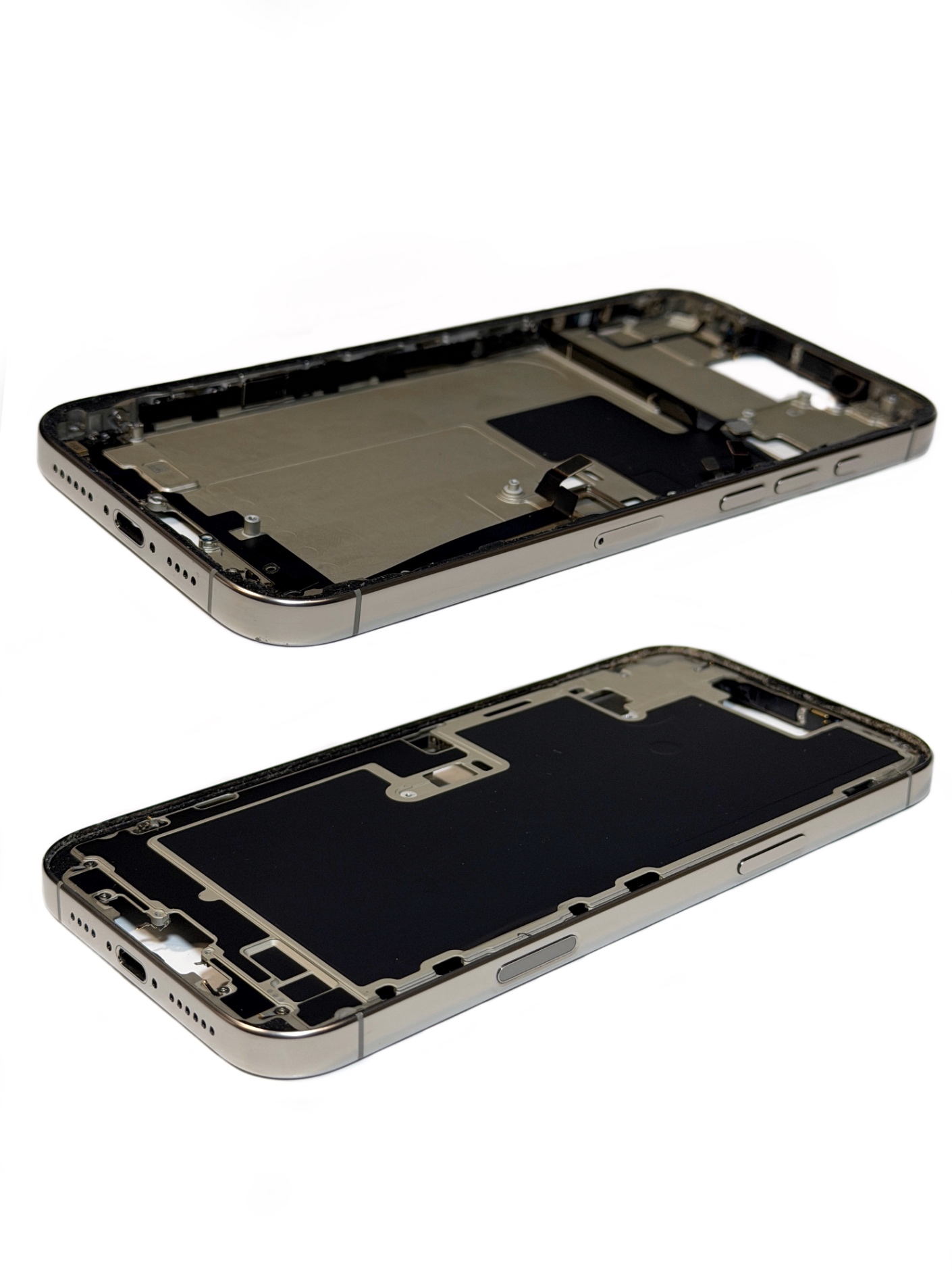 Средняя часть для iPhone 16 Pro Max Натуральный титан 5-/5 (Снятая/Оригинал)