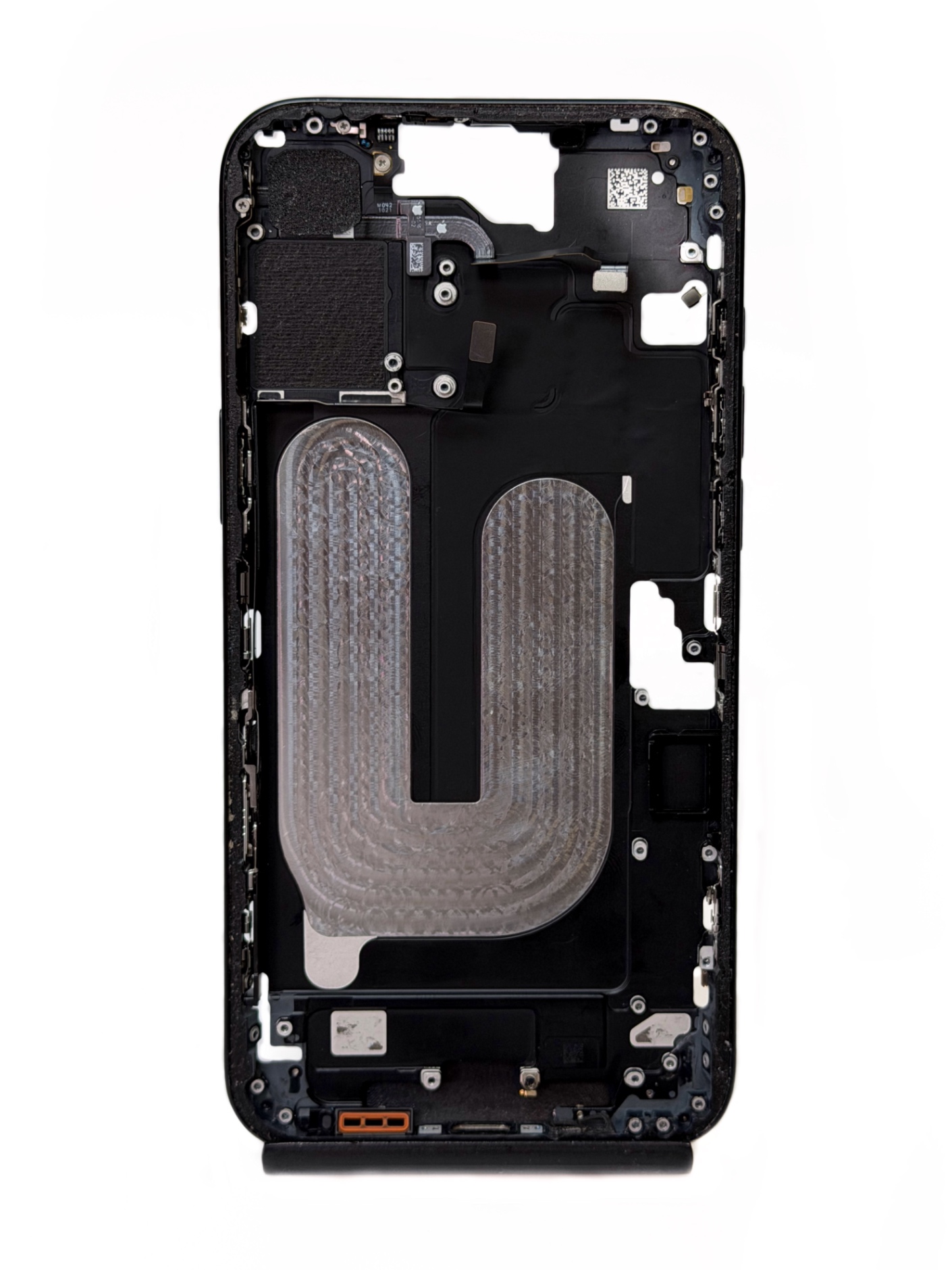 Средняя часть для iPhone 16 Plus Черная Black 4/5 (Снятая/Оригинал)