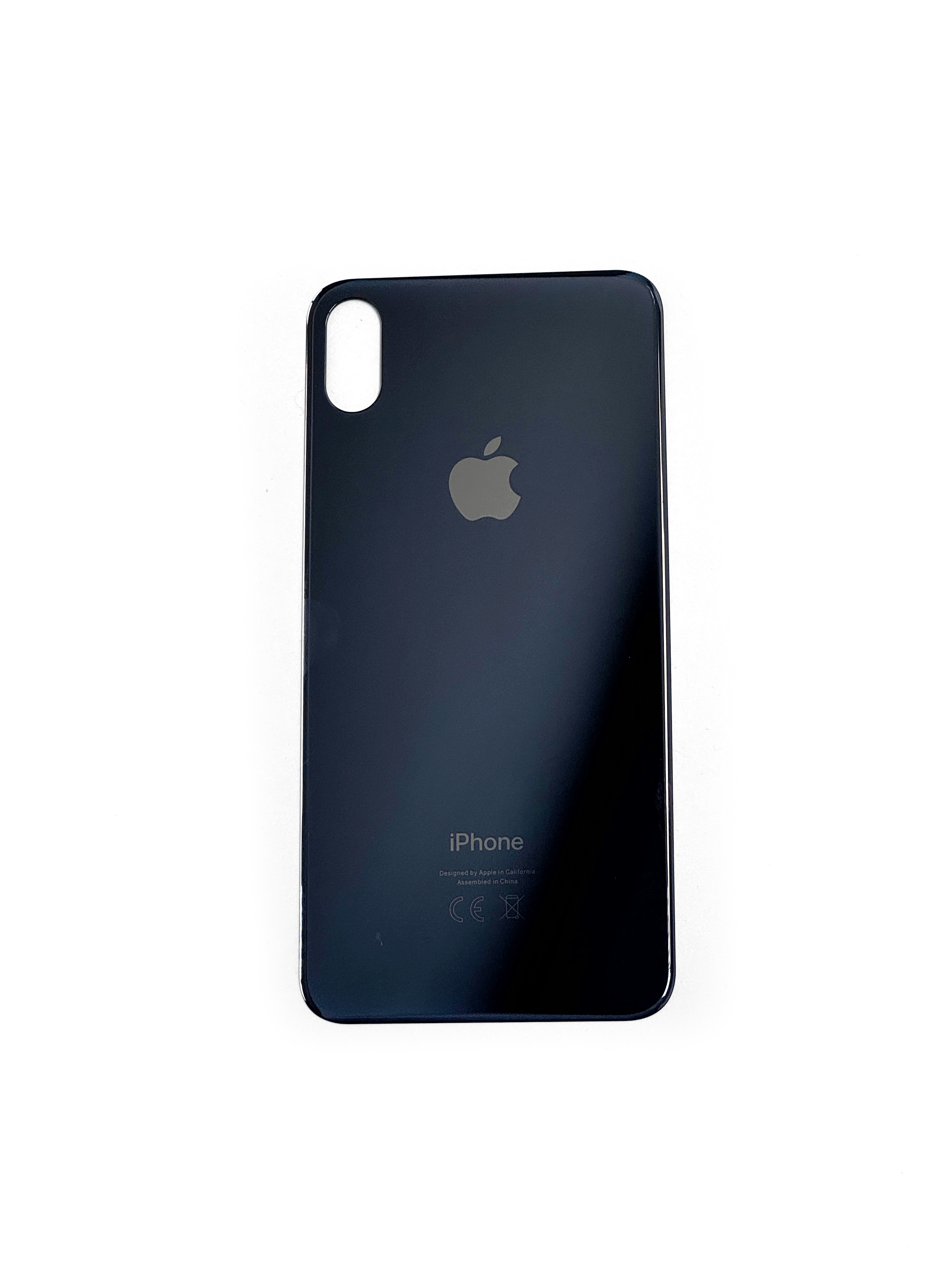 Заднее стекло для iPhone Xs Max (Черный)