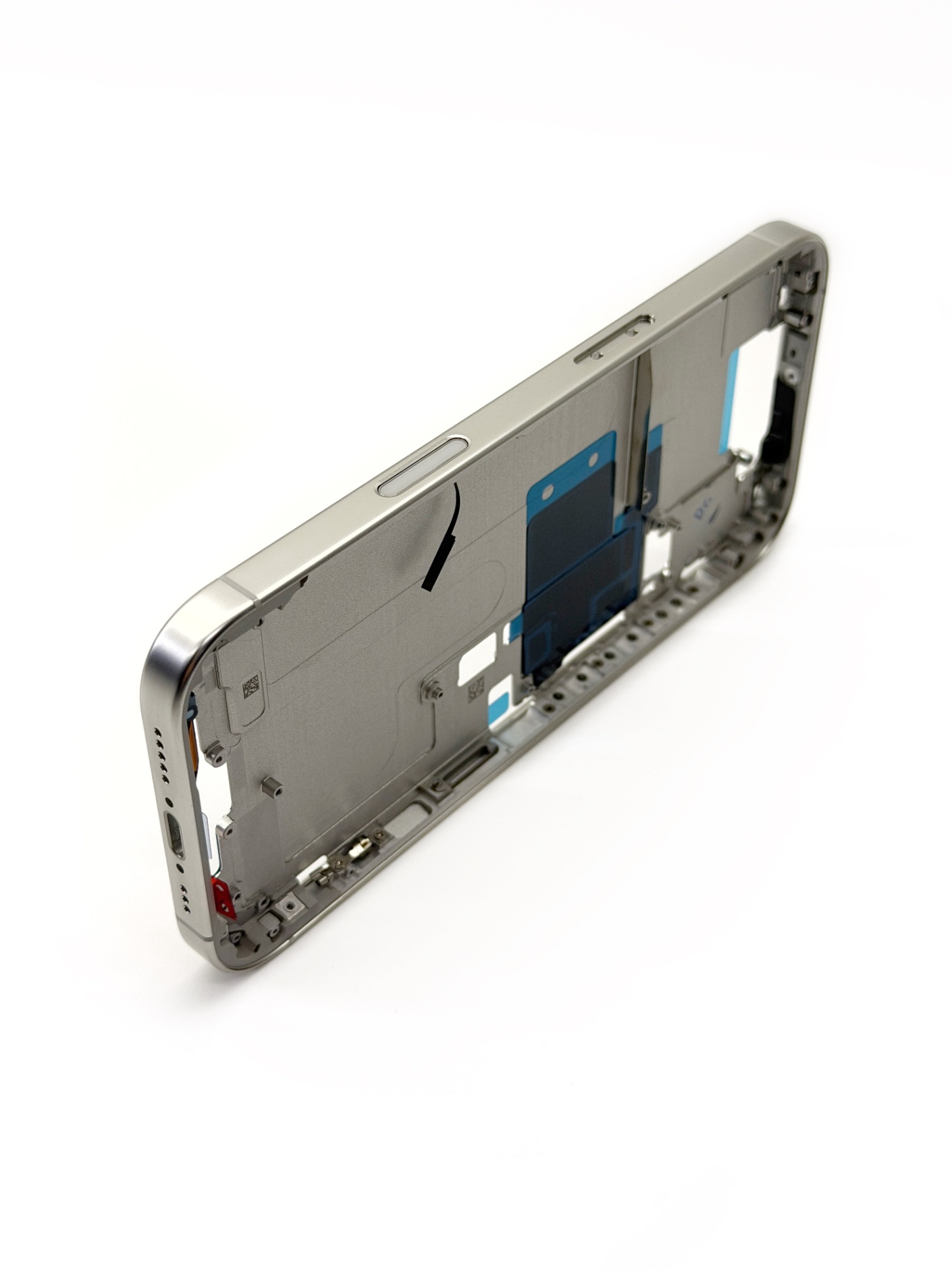 Средняя часть для iPhone 16 Pro Natural titanium Натуральный титан + Camera control (Аналог/Premium)