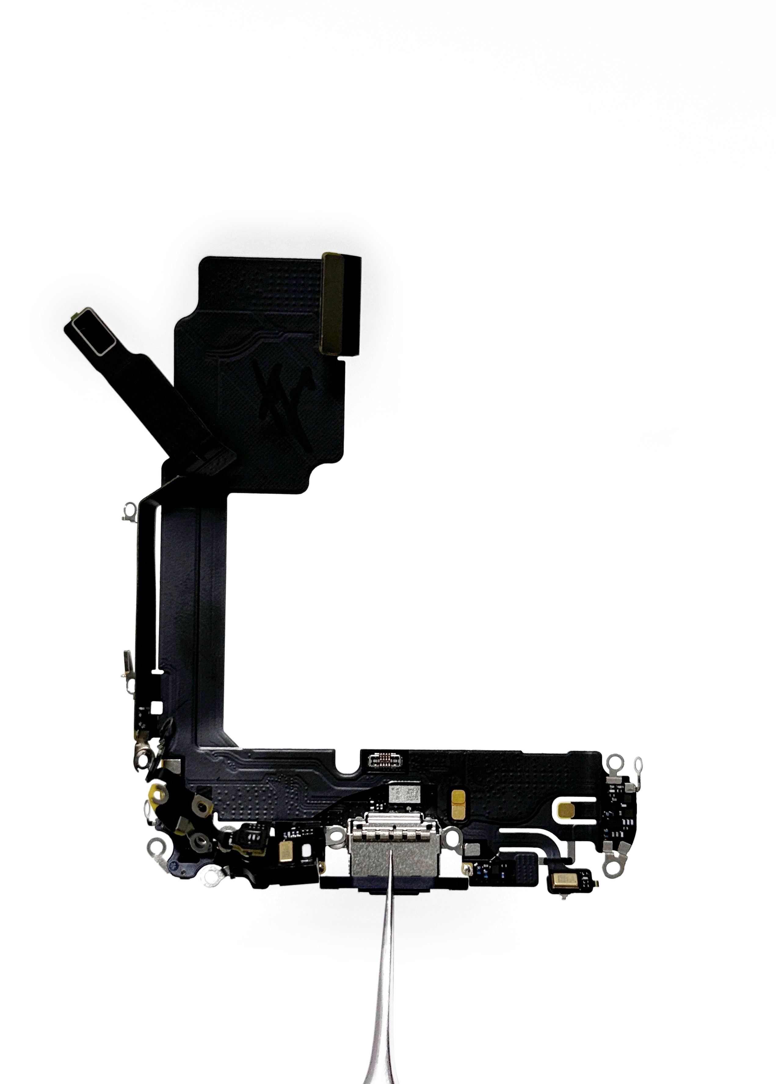 Нижний шлейф зарядки для iPhone 15 Pro (Снятый/Оригинал)