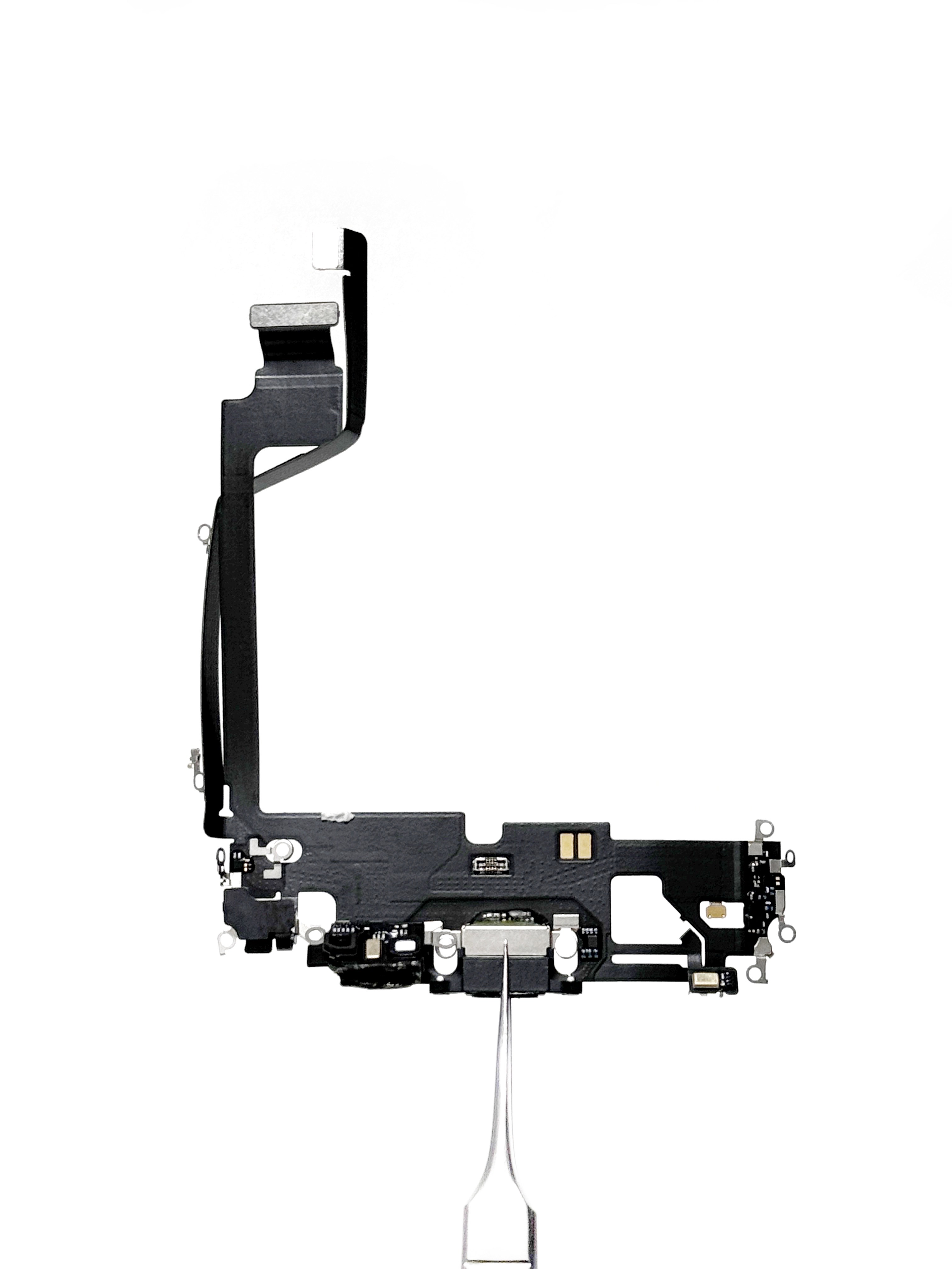 Нижний шлейф зарядки для iPhone  12 Pro Max (Снятый/Оригинал)