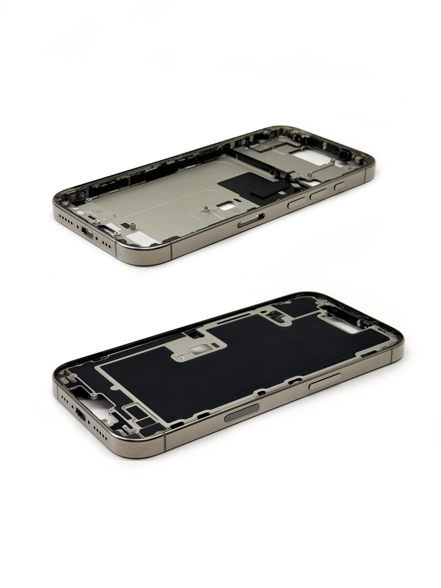 Средняя часть для iPhone 16 Pro Натуральный титан 4/5 (Снятый/Оригинал)