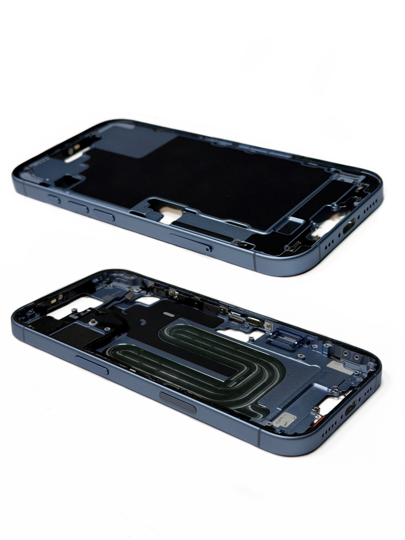 Средняя часть для iPhone 17 Blue (Голубая) Sim 5/5 (Снятая/Оригинал)