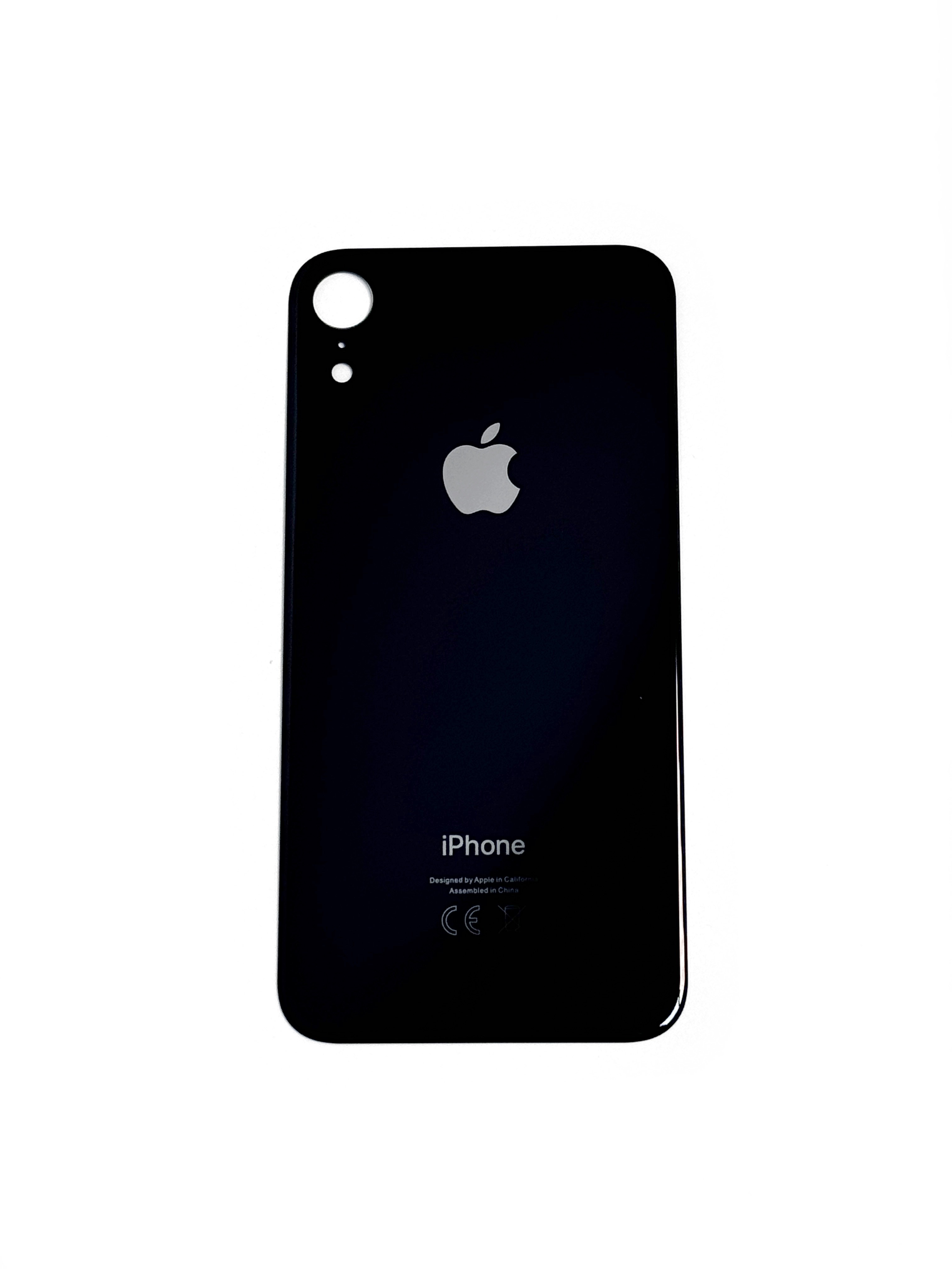 Заднее стекло для iPhone Xr (Черный)