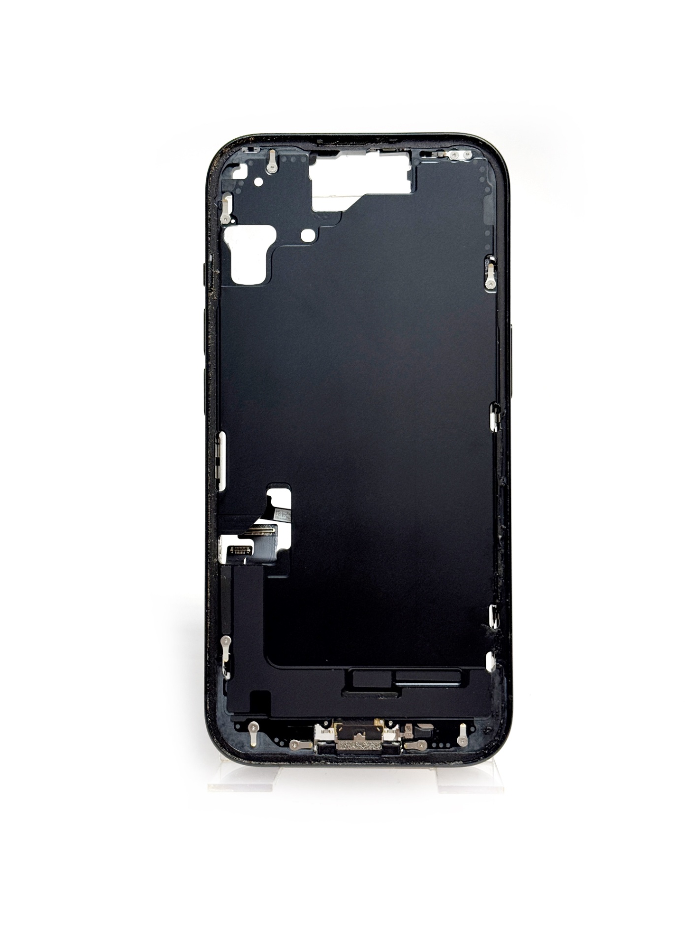 Средняя часть для iPhone 15 Черная 4/5 (Снятая/Оригинал)