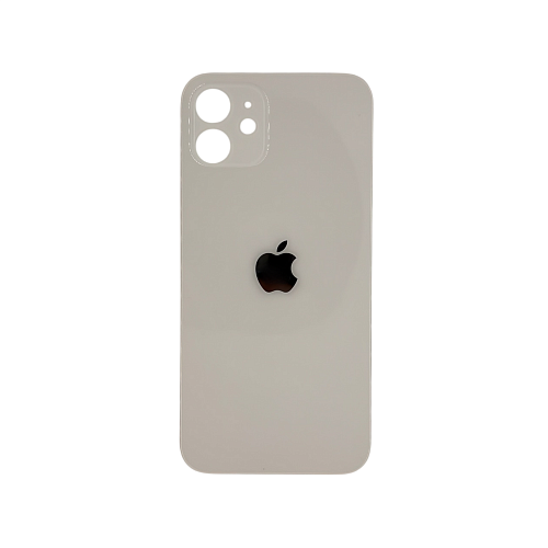 Задняя крышка для Apple iPhone 12 Mini White (Белый) (широкий вырез под камеру) (OR)