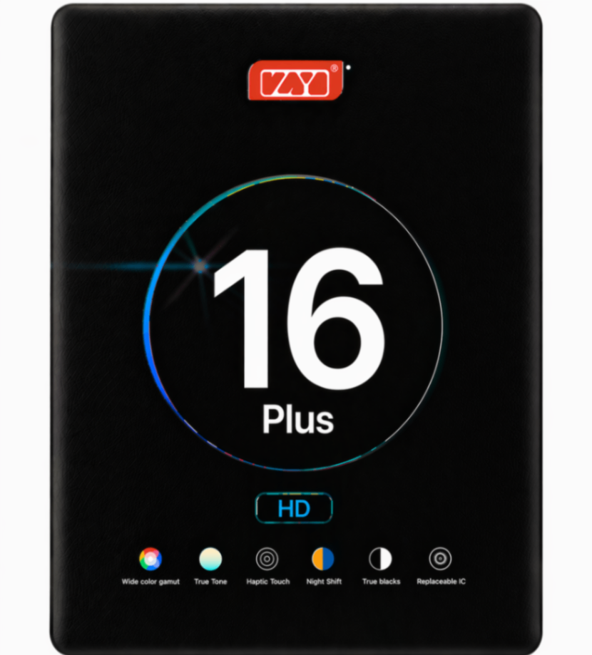 Дисплей для Apple iPhone 16 Plus в сборе с тачскрином Черный HD - (In-Cell) ZY (IC)
