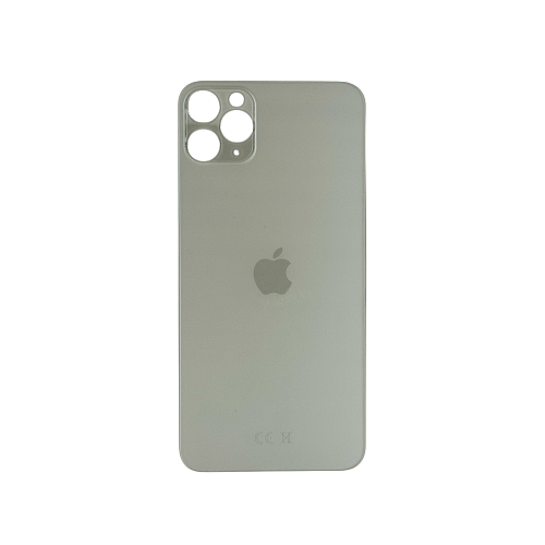 Задняя крышка для Apple iPhone 11 Pro Max White Silver (Белый) (широкий вырез под камеру) (OR)