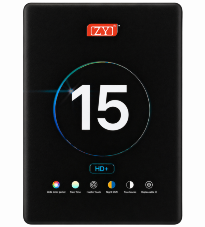 Дисплей для Apple iPhone 15 в сборе с тачскрином Черный HD - (In-Cell) ZY (IC)