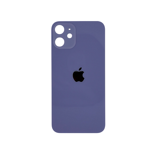 Задняя крышка для Apple iPhone 12 Purple (Фиолетовый) (широкий вырез под камеру) (AA)