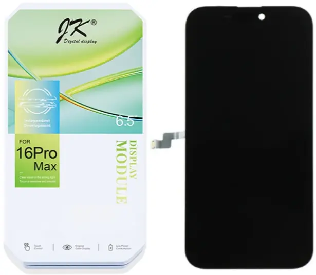 Дисплей для Apple iPhone 16 Pro Max в сборе с тачскрином Черный - (In-Cell) JK (IC)