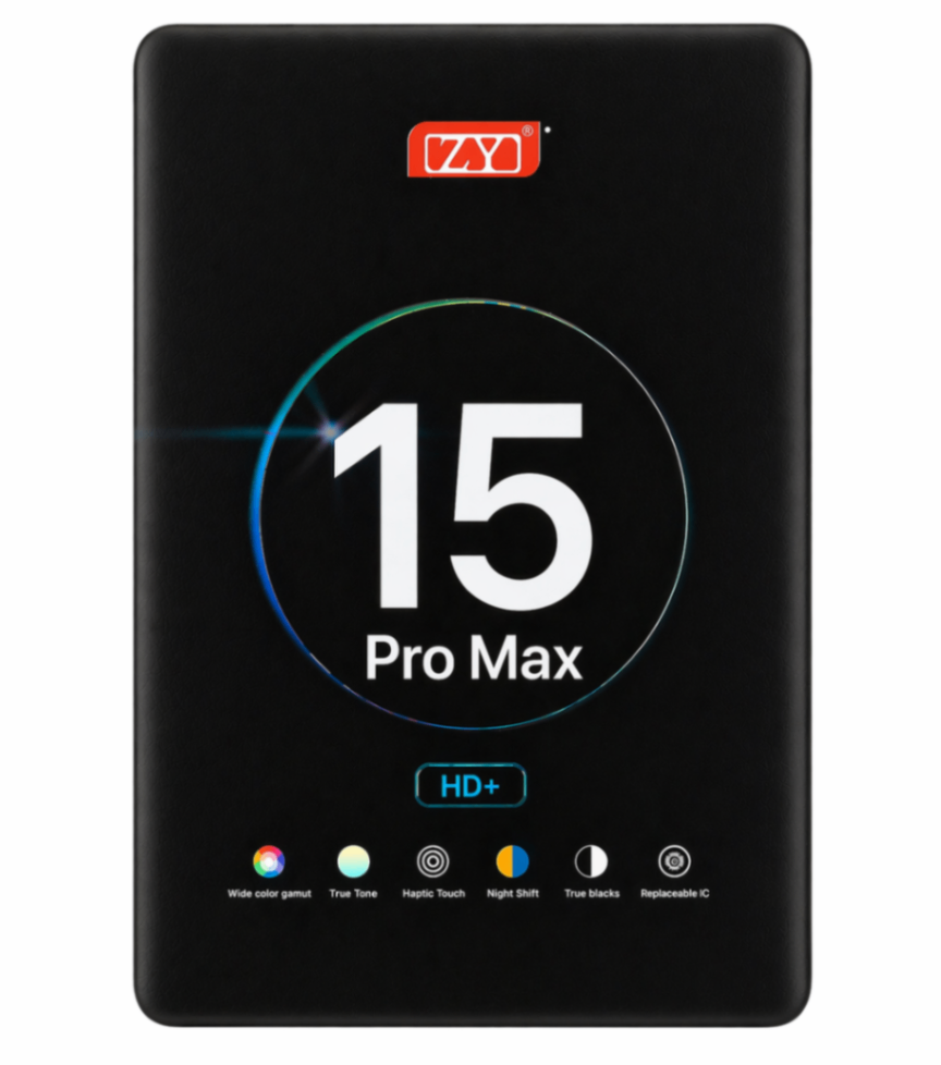 Дисплей для Apple iPhone 15 Pro Max в сборе с тачскрином Черный HD - (In-Cell) ZY (IC)
