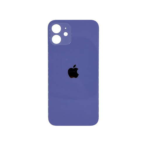 Задняя крышка для Apple iPhone 12 Purple (Фиолетовый) (широкий вырез под камеру) (OR)