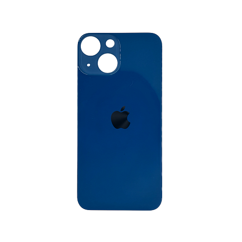 Задняя крышка для Apple iPhone 13 Mini Blue (Синий) (широкий вырез под камеру) (OR)