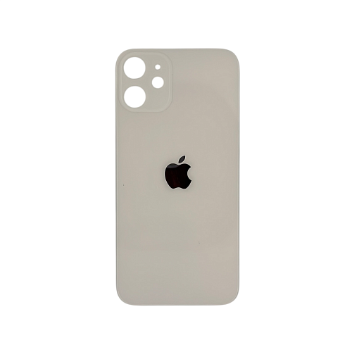 Задняя крышка для Apple iPhone 12 Mini White (Белый) (широкий вырез под камеру) (AA)