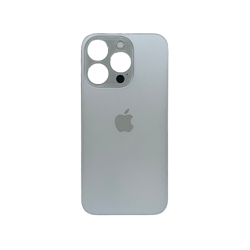 Задняя крышка для Apple iPhone 14 Pro White Silver (Белый) (широкий вырез под камеру) (OR)