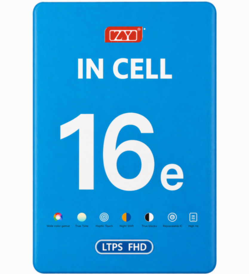 Дисплей для Apple iPhone 16e в сборе с тачскрином Черный Full HD (In-Cell) ZY (IC)