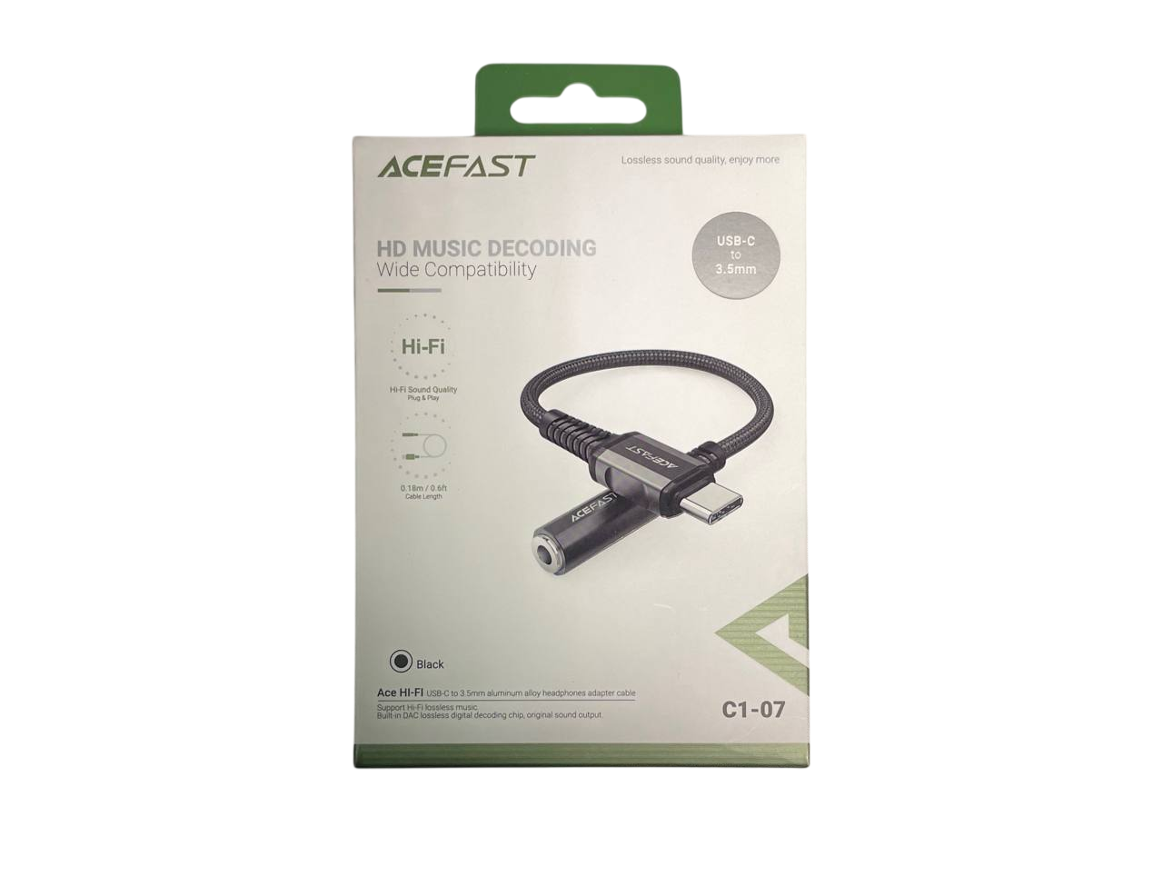 Адаптер AceFast Hi-Fi Type-C To 3.5mm C1-07