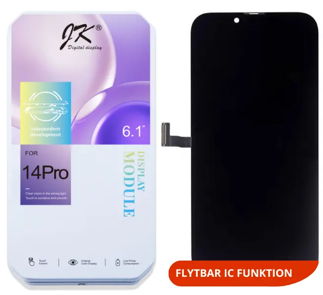Дисплей для Apple iPhone 14 Pro в сборе с тачскрином Черный - (In-Cell) JK (IC)