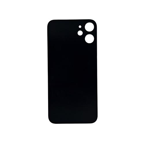 Задняя крышка для Apple iPhone 12 Mini Black (Черный) (широкий вырез под камеру) (AA)
