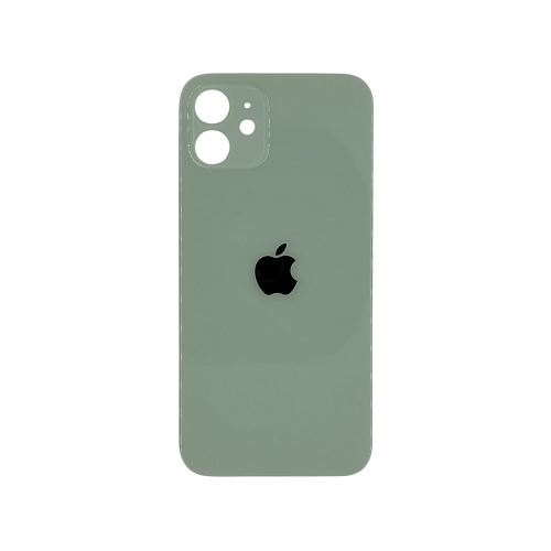 Задняя крышка для Apple iPhone 12 Green (Зеленый) (широкий вырез под камеру) (OR)