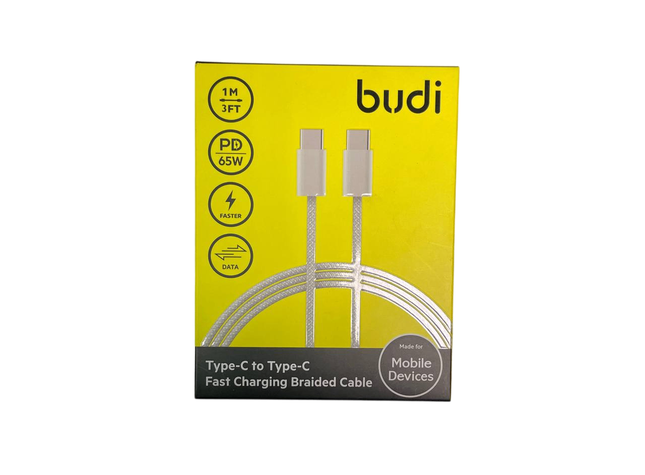 Kабель budi Type-C to Type-C PD65W