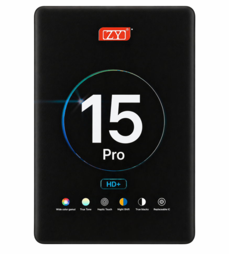 Дисплей для Apple iPhone 15 Pro в сборе с тачскрином Черный HD - (In-Cell) ZY (IC)