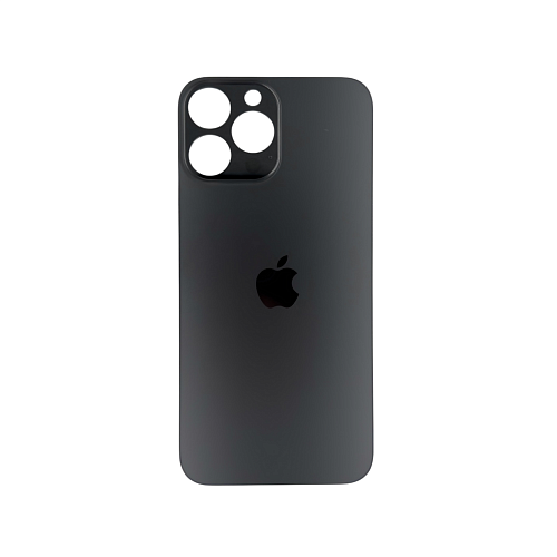 Задняя крышка для Apple iPhone 13 Pro Max Black Graphite (Черный) (широкий вырез под камеру) OR