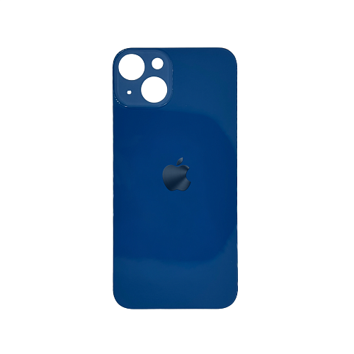 Задняя крышка для Apple iPhone 13 Blue (Синий) (широкий вырез под камеру) (OR)