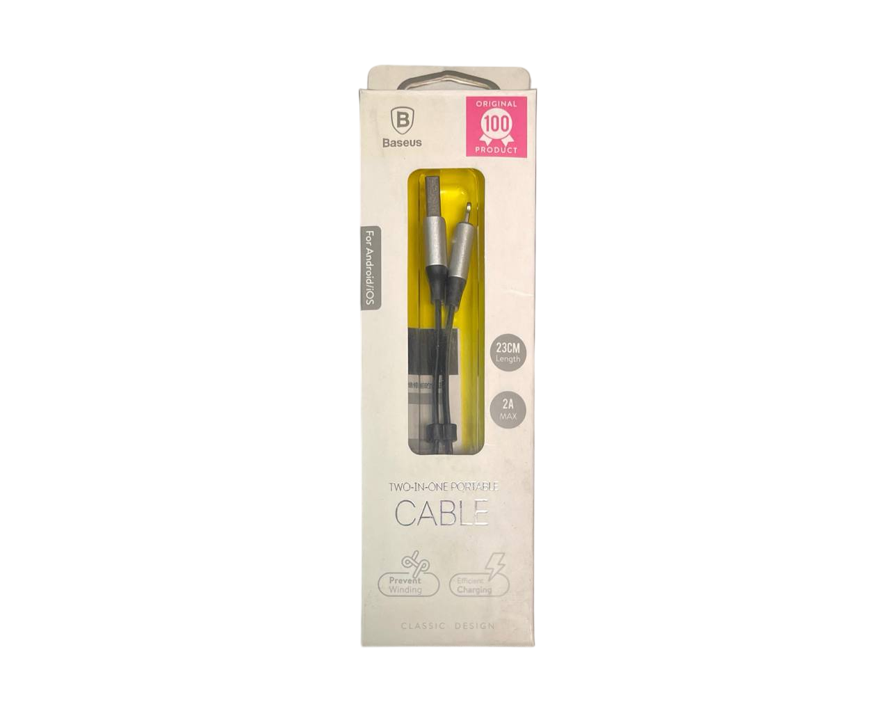 Кабель Baseus Lightning 23cm 2A