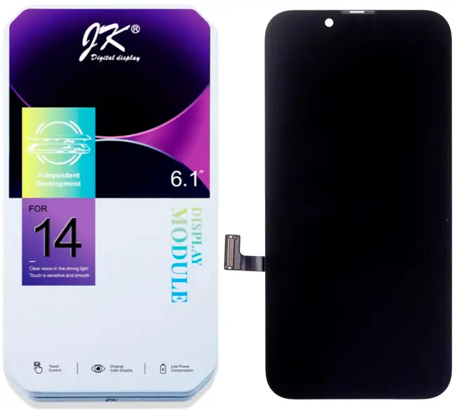 Дисплей для Apple iPhone 14 в сборе с тачскрином Черный - (In-Cell) JK (IC)