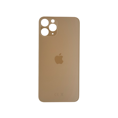Задняя крышка для Apple iPhone 11 Pro Gold (Золото) (широкий вырез под камеру) (OR)