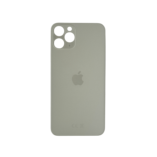 Задняя крышка для Apple iPhone 11 Pro White Silver (Белый) (широкий вырез под камеру) (OR)