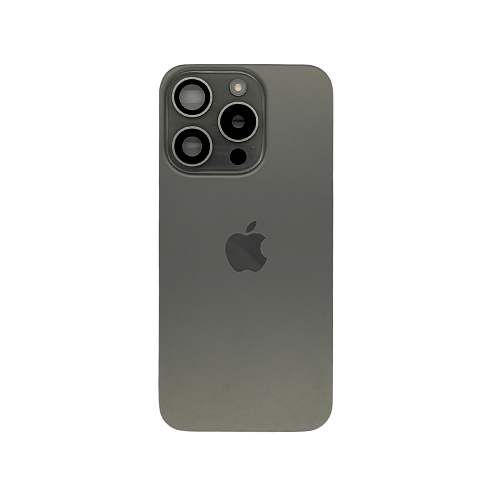 Задняя крышка для iPhone 15 Pro Natural Titanium (Натурал Титан, серый) (OR)