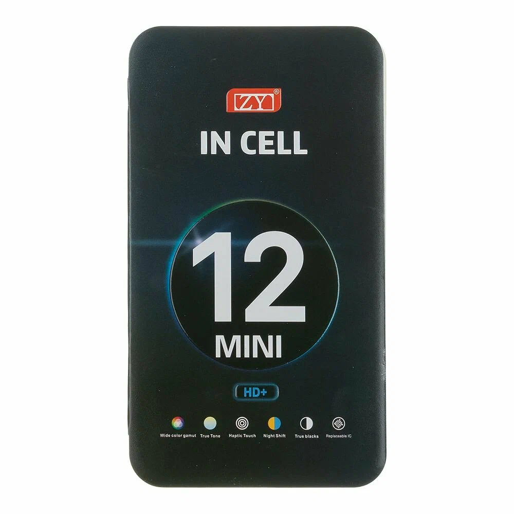 Дисплей для Apple iPhone 12 Mini в сборе с тачскрином Черный HD - (In-Cell) ZY (IC)
