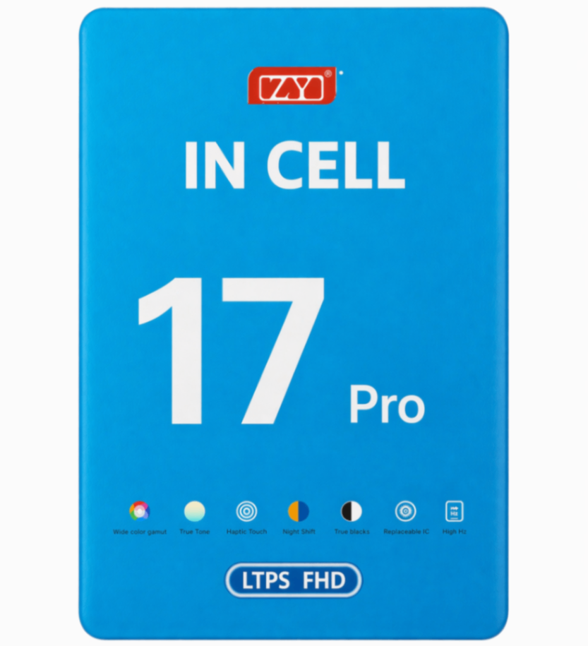 Дисплей для Apple iPhone 17 Pro в сборе с тачскрином Черный Full HD +  (In-Cell) ZY (IC)