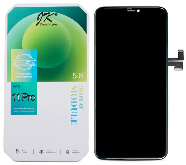 Дисплей для Apple iPhone 11 Pro в сборе с тачскрином Черный - (In-Cell) JK (IC)
