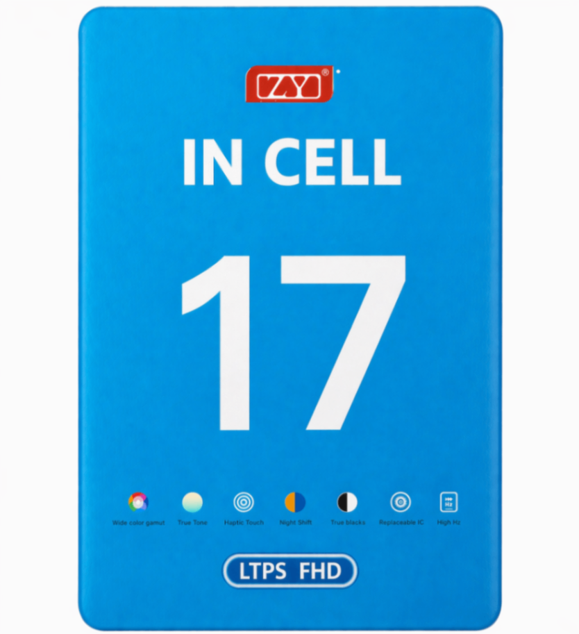 Дисплей для Apple iPhone 17 в сборе с тачскрином Черный Full HD  (In-Cell) ZY (IC)