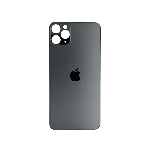 Задняя крышка для Apple iPhone 11 Pro Max Black (Черный) (широкий вырез под камеру) (OR)