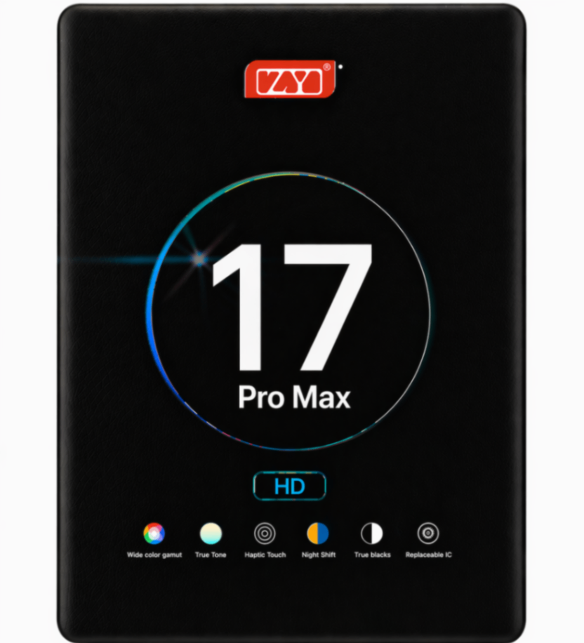 Дисплей для Apple iPhone 17 Pro Max в сборе с тачскрином Черный HD - (In-Cell) ZY (IC)