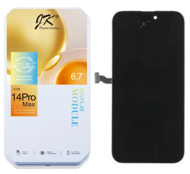 Дисплей для Apple iPhone 14 Pro Max в сборе с тачскрином Черный - (In-Cell) JK (IC)