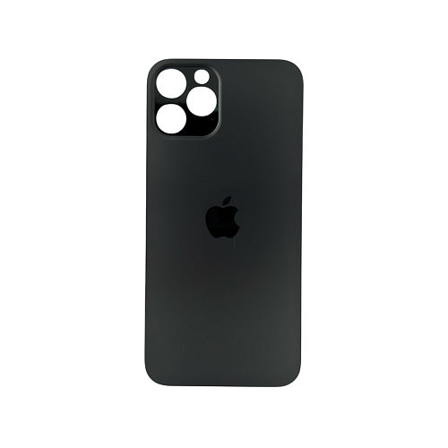 Задняя крышка для Apple iPhone 12 Pro Black Graphite (Черный) (широкий вырез под камеру) (OR)