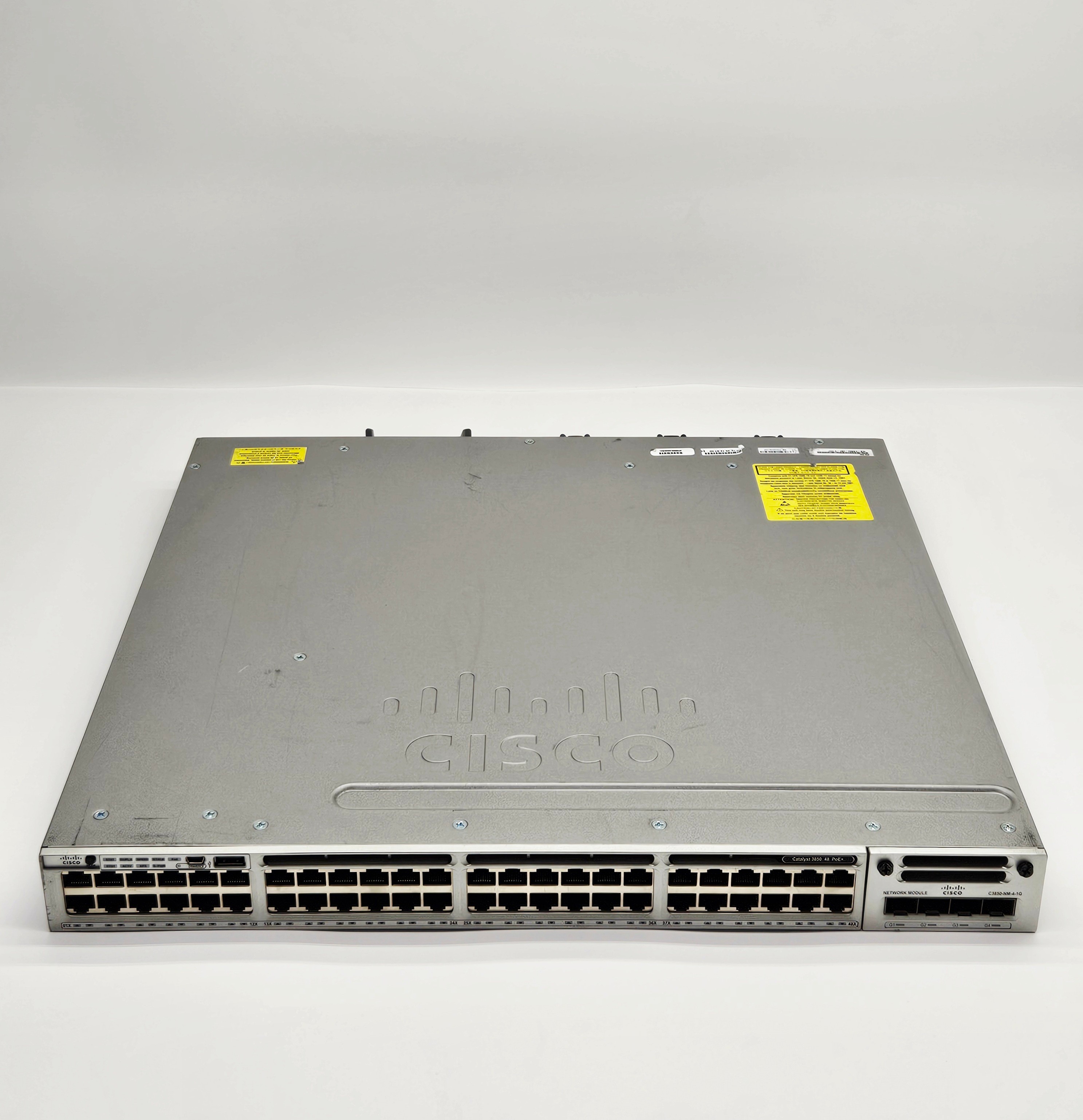 Коммутатор Cisco WS-C3850-48F-E / Без БП/ Без UpLink/