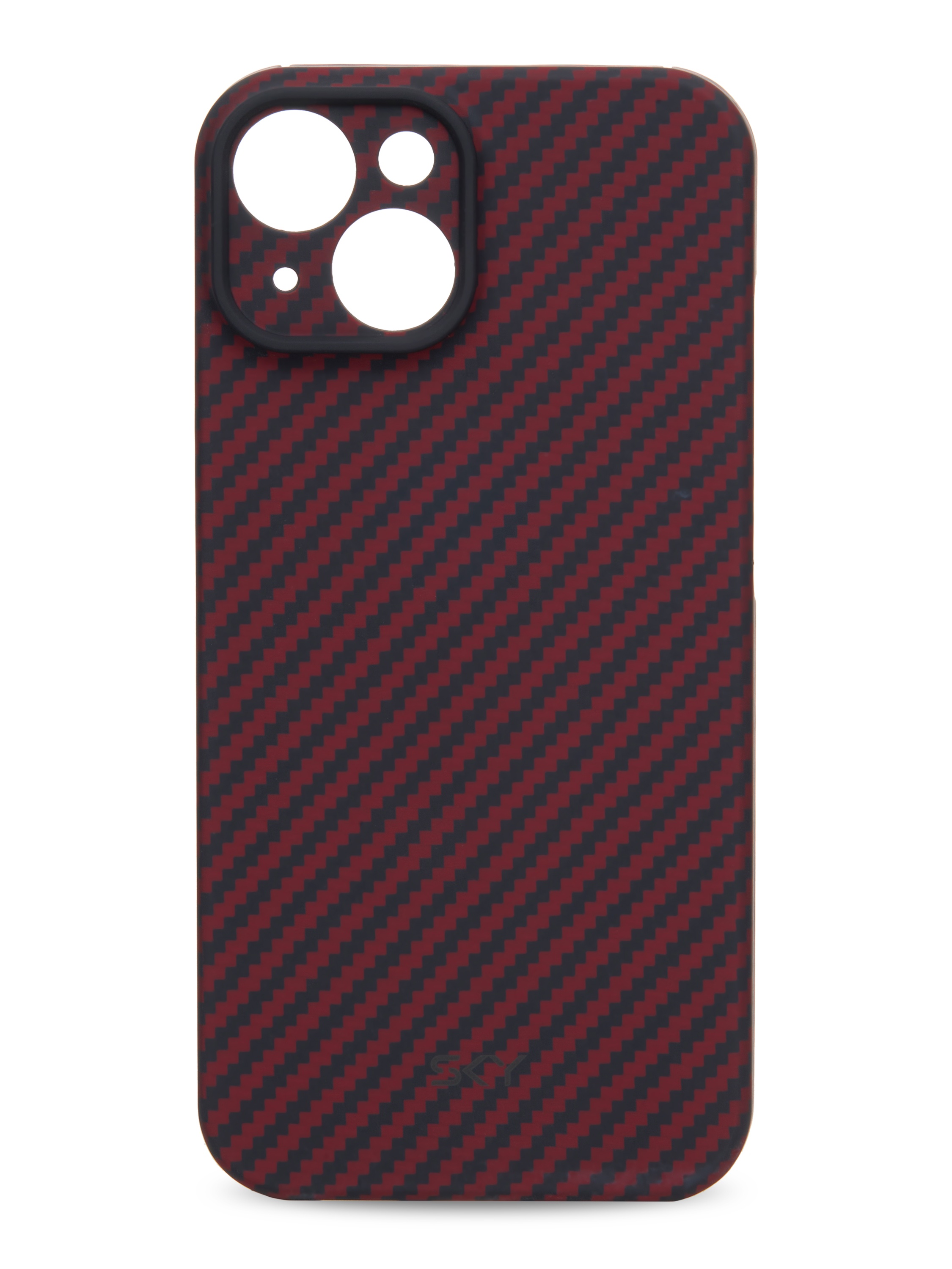 Kevlar Case SKY for iPhone 15 black-red stair pattern