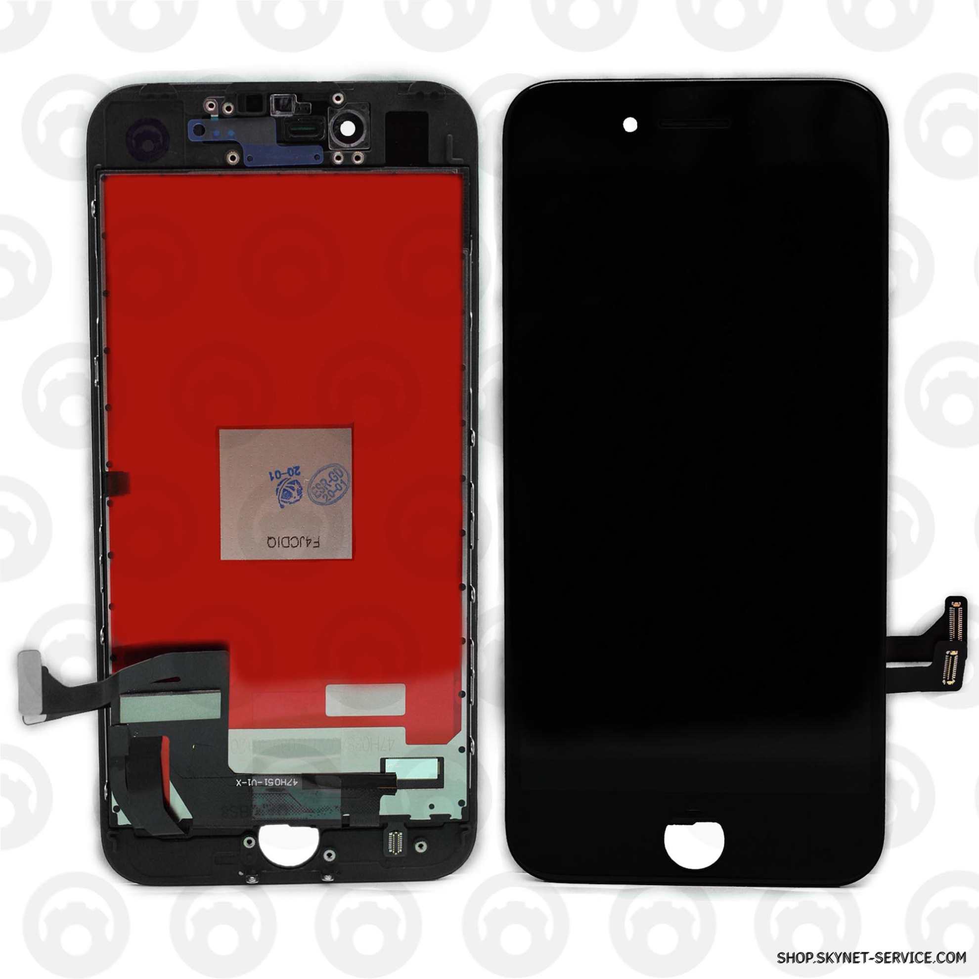 Дисплей для Apple iPhone 7, в сборе с сенсорной панелью и рамкой ESR (цвет: чёрный)