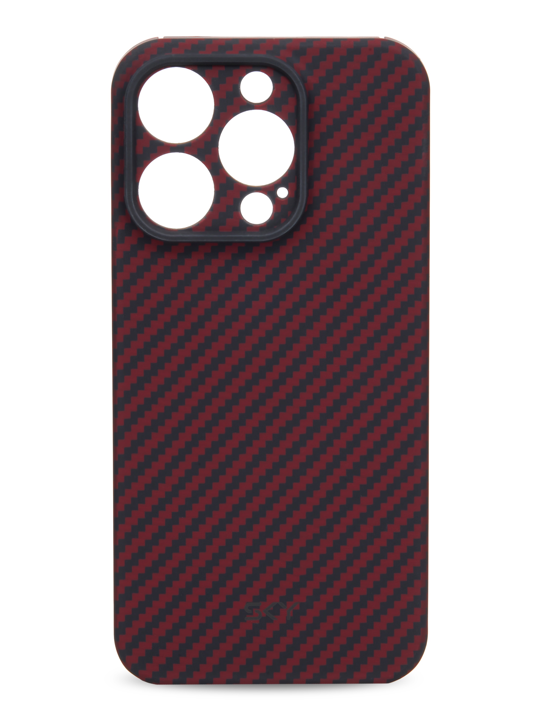 Kevlar Case SKY for iPhone 15 Pro Max black-red stair pattern
