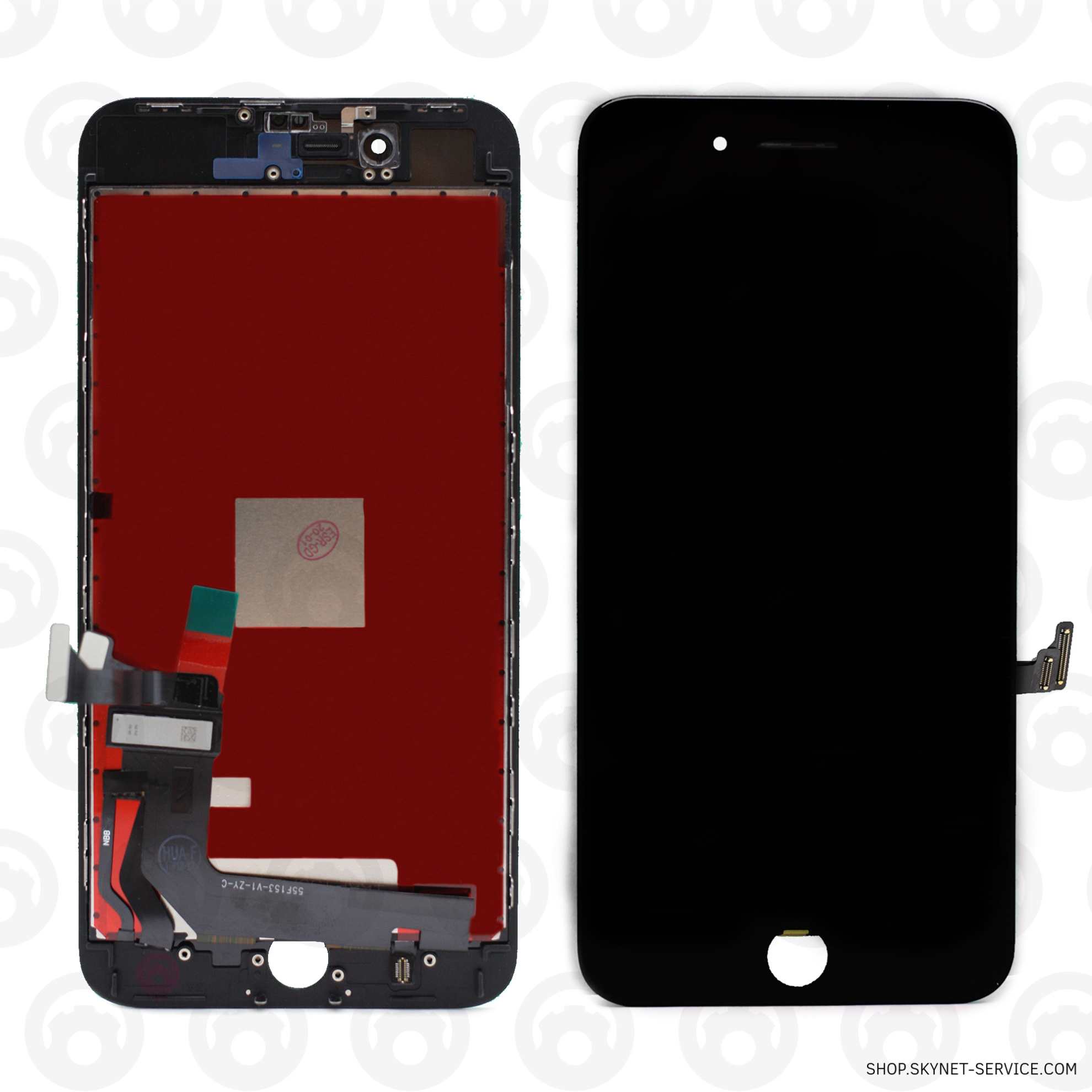Дисплей для Apple iPhone 8 Plus, в сборе с сенсорной панелью и рамкой, ESR (цвет: чёрный)