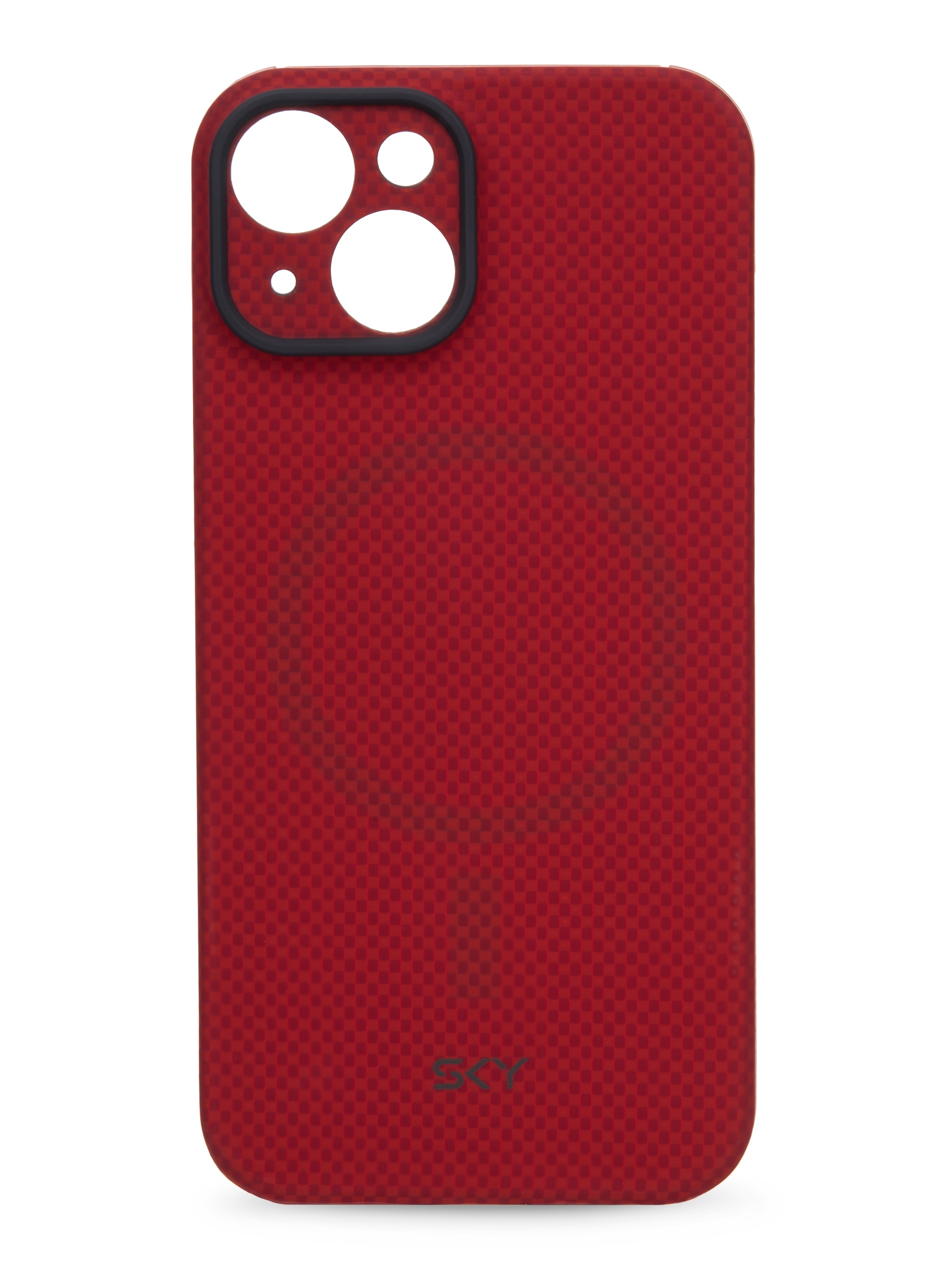 Kevlar Case SKY for iPhone 15 Plus red-orange matrix pattern