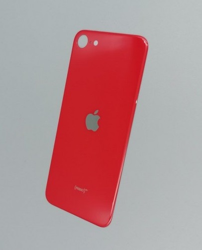 Задняя крышка для iPhone SE 2020 цвет: красный